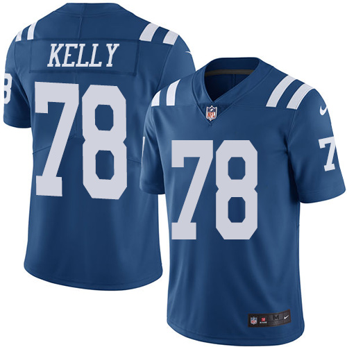 Indianapolis Colts #78 Limited Ryan Kelly Royal Blue Nike NFL Men Rush Vapor Untouchable jersey->indianapolis colts->NFL Jersey